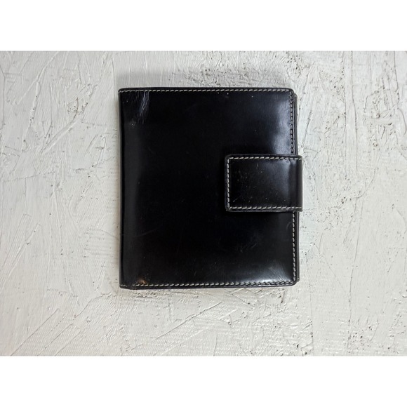 Dooney & Bourke Black Leather Bifold‎ Wallet Made in Italy - Picture 2 of 6